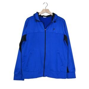 Russell Athletic Mens M Zip Front Hoodie Jacket in Blue